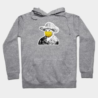 Van Gogh Wearing Mask Hoodie